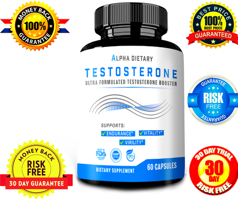 Alpha Dietary Testosterone Male Enhancement Pills - Testosterone Support Male - Limited Stock